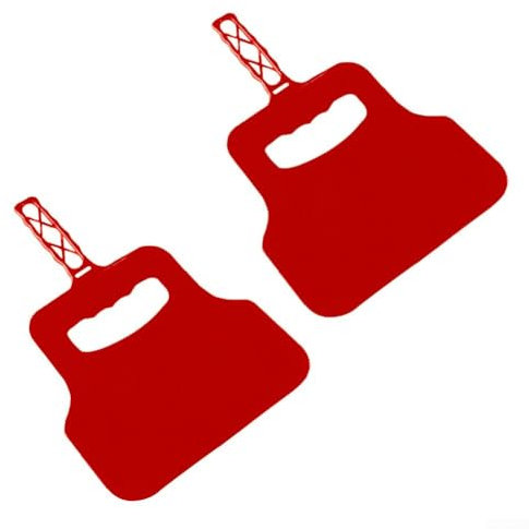 Airflow Enhancing Barbecue Hand Fan Tool for Quick Fire Lighting at BBQs and Camping Trips (Red)