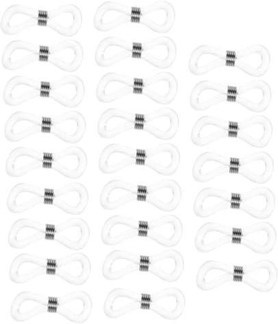 25Pezzi Catena Antiscivolo per Occhiali Gomma Terminali Porta Occhiali da Sole Design Pratico e Facile da Usare Materiale Resistente Gomma