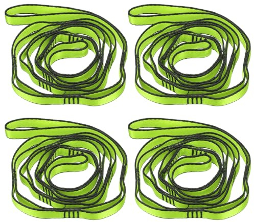 PATIKIL Daisy Chain Straps, Strong Climbing Strap Adjustable Nylon Chain Sling with Loops for Aerial Yoga Hammock Swing