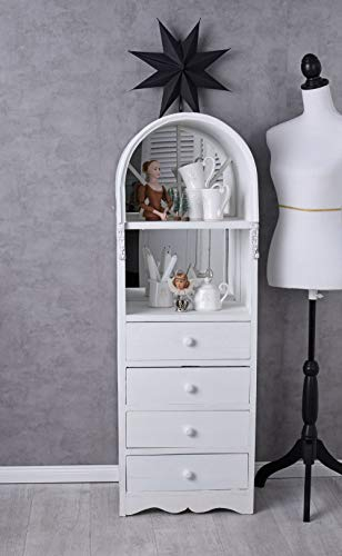 Vintage Kommode Standregal Landhausstil Schrank Nostalgie Regal 132 cm sod041 Palazzo Exklusiv