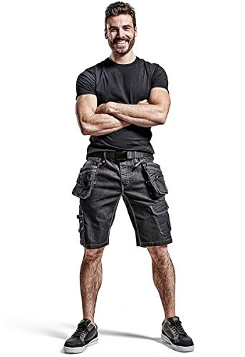 Blaklader 19921141 Handwerker-Shorts aus Stretch Cordura Denim, schwarz, Größe: C46