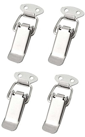 4x Spannverschluss Edelstahl, ideal als Kistenverschluss Klappverschluss - Verschiedene Größen & Varianten (45 mm, Normal)