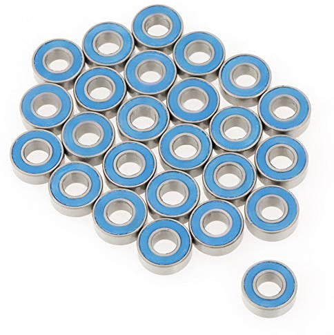 25 PCS / Set MR115-2RS Blue Metal Rubber Sealed Ball Bearings 5 * 11 * 4 mm