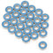 25 PCS / Set MR115-2RS Blue Metal Rubber Sealed Ball Bearings 5 ​​* 11 * 4 mm