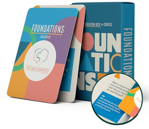 DEAR YOUNG MARRIED COUPLE Foundations Kartendeck Gesprächsstarter - 52 Fragen und Tipps um vernetzt zu Werden - Kartenspiel - Hochzeitsgeschenk - Roadtrip - einander kennenlernen