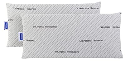 Todocama, Gedächtnisschaum, Viskoelastisches Kopfkissen, natürlicher Kohlenstoff Pack de 2 unidades - 75 cm, Grau