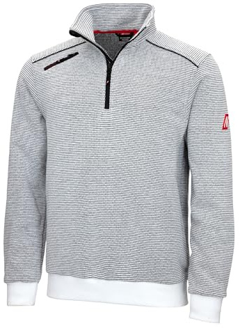 Nitras Motion Tex Plus 7038 Pullover - wärmende Strick-Jacke für die Arbeit - Weiß - XS