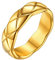 FOCALOOK Herren Partnerring 18k vergoldet Ehering Verlobungsring 6mm breit X-Kreuz Design Trauring Antragsring Hochzeit Verlobung Modeschmuck für Männer Größe 59 (18.8)