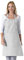 TOSHE Kitchen Apron Waterdrop Resistant Cotton Apron with adjustable Aprons for Women with Pockets 10 Color option Cooking Silver Apron (Silver)