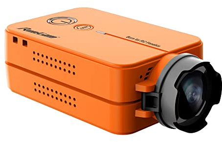 RunCam 2 WiFi Action Kamera 1080P60fps Mini Sport Action Cam mit austauschbarem Akku, Outdoor Sport Drone Shooting Video Kamera Rekorder für FPV RC Drone, Niedrige Latenzzeit/NTSC/PAL Umschaltbar