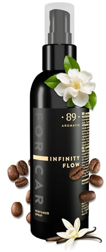 Aromatic •89• Auto Duftspray & Geruchskiller – Jasmin, Kaffee & Vanille Autoduft 100ml – Auto Parfum & Rauchgeruchsentferner, Auto Lufterfrischer Spray Innenraum, langanhaltend & stark gegen Gerüche