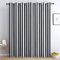 THYUNQ Vorhänge Schwarz Weiß Gestreift Motiv, Vorhang Blickdicht Verdunklungsvorhänge mit Ösen - Gardinen Wohnzimmer Schlafzimmer Fenster, 2er Set Curtains, H 245 x B 140 cm