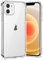 gueche Compatible with Apple iPhone 12 and iPhone 12 Pro Case, Crystal Clear Phone Cover, Shock-Absorption Protective and Anti-Scratch, Basic Case for iPhone 12 Hülle Coque funda- Clear