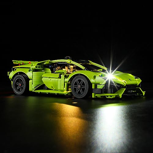 GEAMENT LED Licht-Set Kompatibel mit Lego Lamborghini Huracán (Huracan) Tecnica - Beleuchtungsset für Technic 42161 (Modell-Set Nicht enthalten)