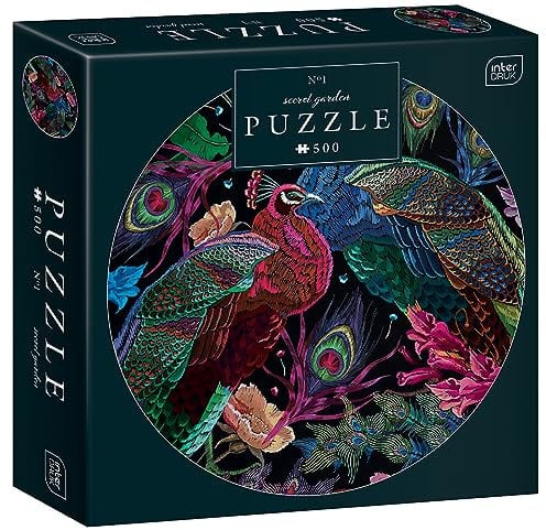 Interdruk - 500 Piece Round Jigsaw Puzzle for Adults - Secret Garden no. 1