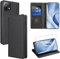 Vauki Hülle Leder für Xiaomi 11 Lite 5G NE/Mi 11 Lite 4G/5G Handyhülle mit 1 Schutzfolie,Standfunktion Kartenfach Wallet Schutzhülle Flip Cover Stoßfeste Klapphülle für Xiaomi 11 Lite 6.55,Schwarz