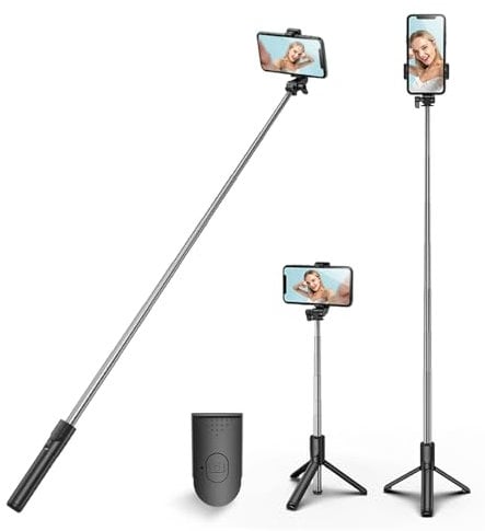 XIHAMA Selfie Stick Tripod, 4 in 1 Extendable & Portable Phone Tripod Stand with Wireless Remote Compatible with iPhone 16 15 14 pro Xs Max 8 7, Galaxy Note10/S20/S10/OnePlus 9/9 PRO etc