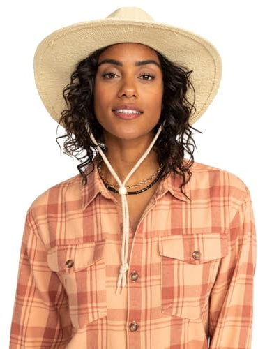 Roxy Sunny Kisses - Straw Sun Hat for Women - Chapeau en Paille - Femme - Jaune