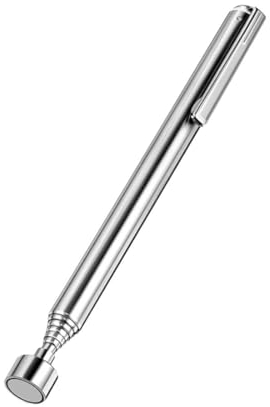 XKSOCT Tige magnétique télescopique en Acier Inoxydable - Aimant Puissant jusqu'à 64 cm pour clés, pièces de Monnaie, vis, stylos et pièces métalliques.