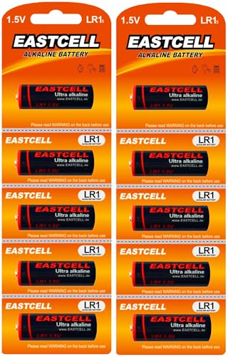 10 x LR1, N, Lady 1,5V Alkaline Batterien 4001, 4901, MX9100, 910A EINWEG Markenware EASTCELL