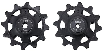 BBB Cycling RollerBoys 12T SR Schaltrollen | SRAM-Kompatibel | Hochleistungs-Verbundmaterial | 12-Gang-Gruppensets | Langlebige und Effiziente Schaltrollen | BDP-10, Schwarz