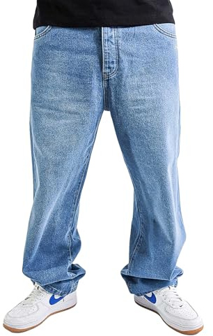DADA Supreme Freedom Baggy Fit Hose Herren Jeans (DE/NL/SE/PL, Bundweite, 32, Regular, Regular, Blue)