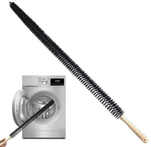 Dryer Vent Cleaner - Cleaner Dryer Cleaning Scrubber,Long Refrigerator Cleaning Scrubber, Dryer Washing Machine Brush Cleaning Scrubber for Clothes Dryer
