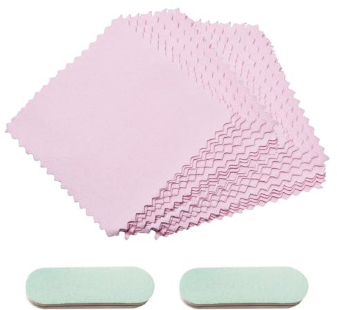 20 Paños Para Pulir Plata, 2 Piezas De Varillas Para Pulir Plata, Paño De Limpieza, Paño Para Pulir Joyas, Paño Para Limpiar Joyas De Plata, Paño De Terciopelo De Doble Cara Para Limpiar Joyas