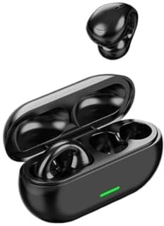 YYGGWL Auriculares Deportivos Auriculares T75 De Conducción Ósea con Bluetooth 5.3 Deportivos Sonido De Alta Fidelidad Resistentes Al Agua TWS Auriculares Oreja Abierta(Black)