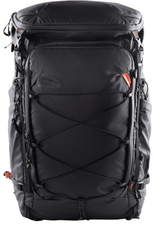 PGYTECH OnePro Flex 40L Rucksack Wasserdicht + Größe L Kamera Einsatztasche,Kamerarucksack Set für DSLR/SLR/Spiegellose Kameras/Objektive Stativ,Regenschutz Fotorucksack Wandern mit Laptopfach,Schwarz