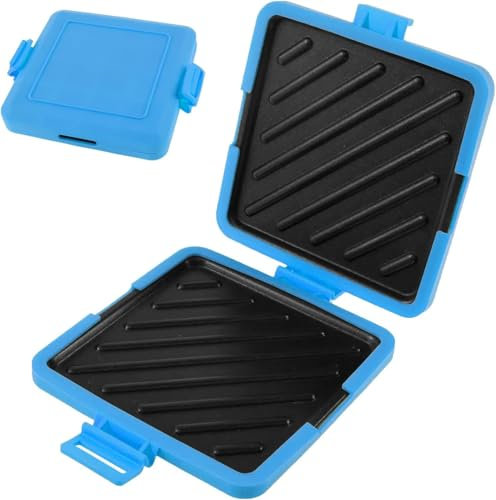 Microwave Toastie Sandwich Maker, Silicone Toastie Maker, Microwavable Toastie Maker, Rapid Heating, Non-Stick Plates, for Cooking Delicious Sandwiches, Dishwasher Safe, No Electricity (Blue)