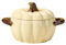 Dowbom Tazza da zuppa di zucca con coperchio, 500 ml, ciotola per zuppa in ceramica, ciotola per la colazione, decorazioni di Halloween (beige)