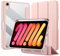 Tasnme Detachable Case for iPad Mini 7 (A17 Pro) 2024/iPad Mini 6 2021 8.3 Inch, Removable Magnetic Cover, Clear Transparent Hard Back Shell for iPad Mini 7th Gen/Mini 6th Gen, Auto Wake/Sleep (Pink)