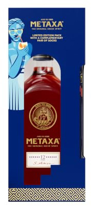 Metaxa 12 Stars 40% Vol. 0,7l in Geschenkbox mit Socken