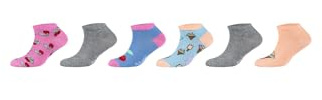s.Oliver Kinder Sneakersocken 6er Pack 35/38 orchid