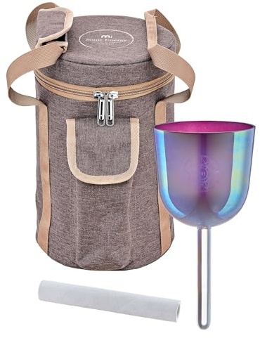 Sonic Energy 3,75 Zoll Solfeggio Kristallklangschale – Sol 741 Hz, Ton Fis5 – Für Meditation, Yoga, Klangheilung – Inkl. Zubehör (ESOLCSB741)
