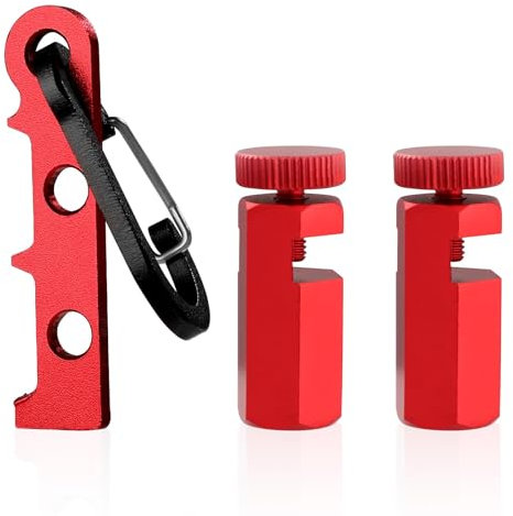 2pcs Tall Stair Gauges for Framing Square with Holder and Carabiner, Framing Jig for Speed Square Fence Stair Gauge Knobs Framing Square Stops Guide Tools for Carpentry Squares & Circular Saw