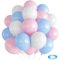 Luftballons Rosa Blau Weiß, 30 Stück Pastell Blau Rosa Weiß Latex Ballons, Gender Reveal Luftballons Set für Jungen oder Mädchen Geschlecht Offenbaren Geburtstags Babyparty Party Dekoration