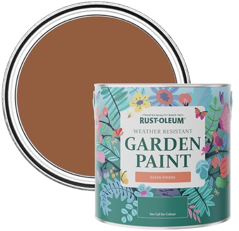 Rust-Oleum Mould Resistant Garden Paint in Satin Finish - Terracotta 2.5 litre