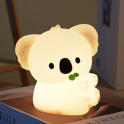 JMG-Myratts Einhorn-Nachtlicht für Kinder, Dimmbares Timer-Nachtlicht, Nachttischlampe für Kinder, Dekoration für das Kinderzimmer von Mädchen (Koala)