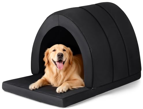 Orthopedic Dog House, Indoor Dog Bed House for Large Medium Small Dogs