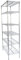 IQE-Storage Chromregal 460-G6X, extrem robustes Regal mit 6 Regalböden, LxTxH: 91 x 46 x 218 cm, Tragkraft: 1500 kg, 6 Etagen, Verchromt/Silber
