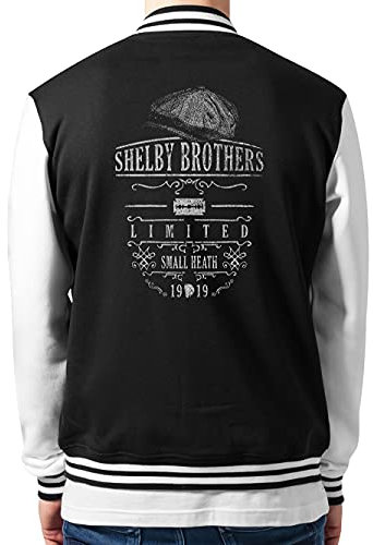 clothinx Collegejacke Unisex Peaky Blinders Shelby Brothers Schwarz Gr. XL