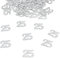 Oblique-Unique® Konfetti Zahl 25 Silber Glitzereffekt Deko Geburtstag Hochzeitstag Jubiläum - großes Konfetti -