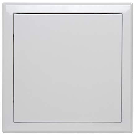 Semin A03619 - Escotilla de visita, metálica, lacada, blanco, 400 mm x 400 mm, para acceso a conductos técnicos