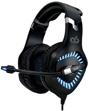 Veho Alpha Bravo by GX-2 Gaming-Headset für PC/Mac/Notebooks, kabelgebunden, kompatibel mit Playstation PS4, professionelles Mikrofon mit Geräuschunterdrückung, VAB-002-GX-2