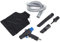 Hlyjoon 2-in-1 Air Vacuum Blow Gun Pneumatic Cleaner 6kPa Suction Kit High Volume Blow Gun with 3 Vacuum Cleaner Ports, Black, Handheld, Plastic