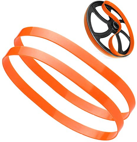 Neumáticos de uretano para sierra de cinta mejorada, 14 x 1 x 0.95 pulgadas (paquete de 2) compatibles con sierras de cinta Jet, Grizzly y Powermatic