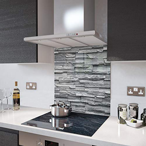 Glass Splashbacks Slate Wall - Made by Premier Range in 75cm Wide x 100cm High