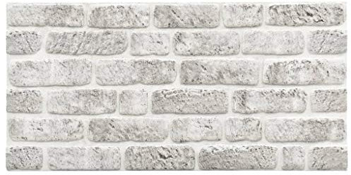 3D-Wandverkleidungen 11 Stk. Hellgrau Steinoptik EPS